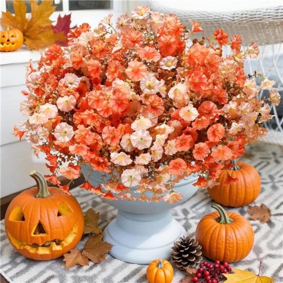 Fake Fall Flowers Artificial Flowers Plants for Outdoors Autumn Decoration - Picture 5 of 7